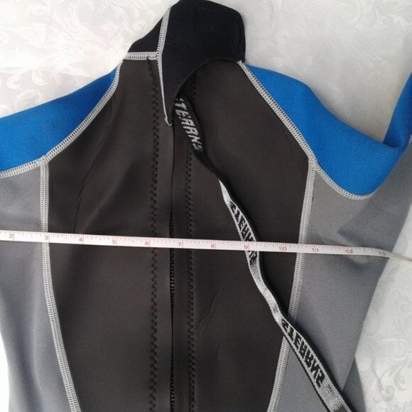 Stearns Youth Shorty Neoprene Wetsuit Size Small Blue Black Gray Great Condition - Picture 11 of 12